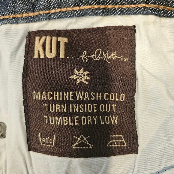 Kut From The Kloth Womens Bootcut Jeans Size 10 Long Dark Wash Denim casual - Picture 12 of 16